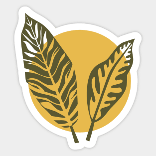 Tropical Leaves Sticker